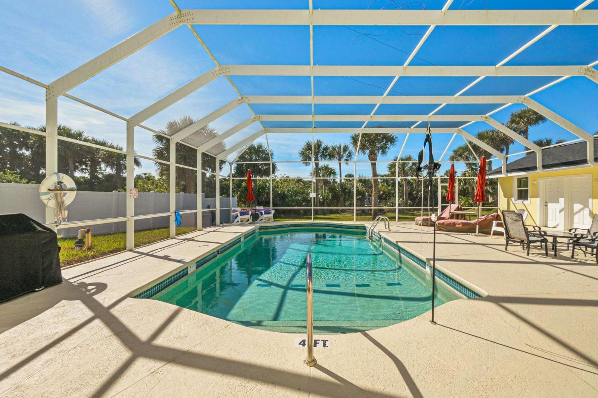 Flagler Beach Bed And Breakfast Pool Jaccuzzi Suite מראה חיצוני תמונה